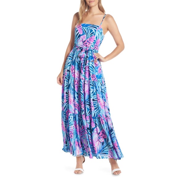 chinese dress ladies Women's UPF 50+ Kaden Chillylilly Maxi Dress in Pink